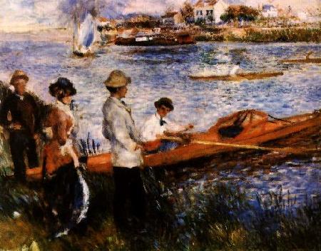 Pierre Renoir Oarsmen at Chatou oil painting picture